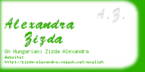 alexandra zizda business card